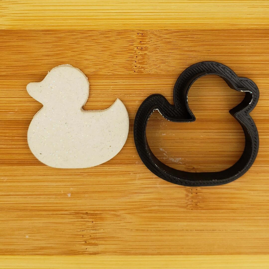 Rubber Duck Shaped Plastic Cookie Cutter - Polymer Clay Cutter