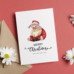 Biglietto di auguri di Natale - Download DIGITALE - Bellissimo biglietto di auguri di Natale stampabile - Stampa 8,5 x 11 pollici - Tagliato a 5 x 7 pollici