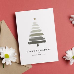 Biglietto di auguri di Natale - Download DIGITALE - Bellissimo biglietto di auguri di Natale stampabile - Stampa 8,5 x 11 pollici - Tagliato a 5 x 7 pollici