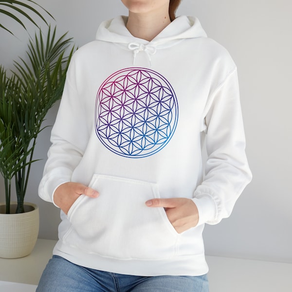 Sacred Universe FLOWER OF LIFE Unisex Heavy Blend Hooded Sweatshirt