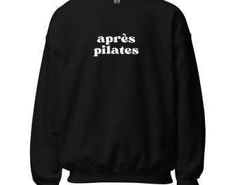 Après Pilates-tröja | Unisex rund halsringning efter träning | Mysig sportgåva