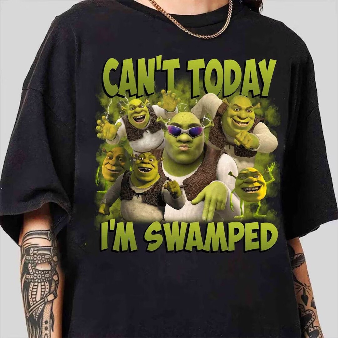 Can't Today I'm Swamped Shrek 90s Comfort Colors - Etsy