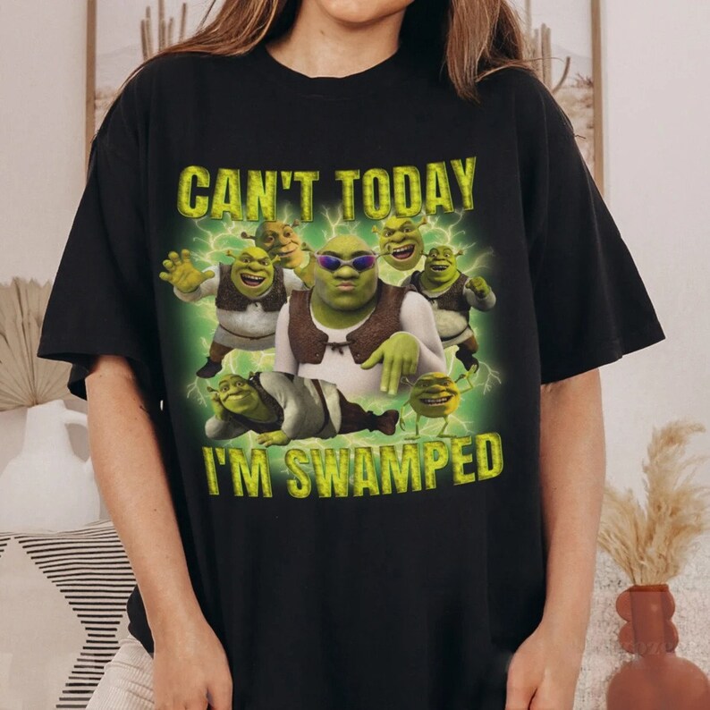 Can't Today I'm Swamped Shirt, Shrek Shirt, Disney Fiona Princess Shirt ...
