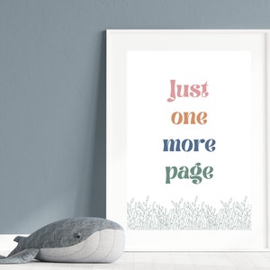 Nur eine weitere Seite, nur eine weitere Seite Kunst, druckbar lesen, Kinderzimmer Kunst, Kinderzimmer Drucke, Kinderzimmer Kunst, Spielzimmer Druck, Spielzimmer Kunst, Kid