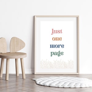 Nur eine weitere Seite, nur eine weitere Seite Kunst, druckbar lesen, Kinderzimmer Kunst, Kinderzimmer Drucke, Kinderzimmer Kunst, Spielzimmer Druck, Spielzimmer Kunst, Kid