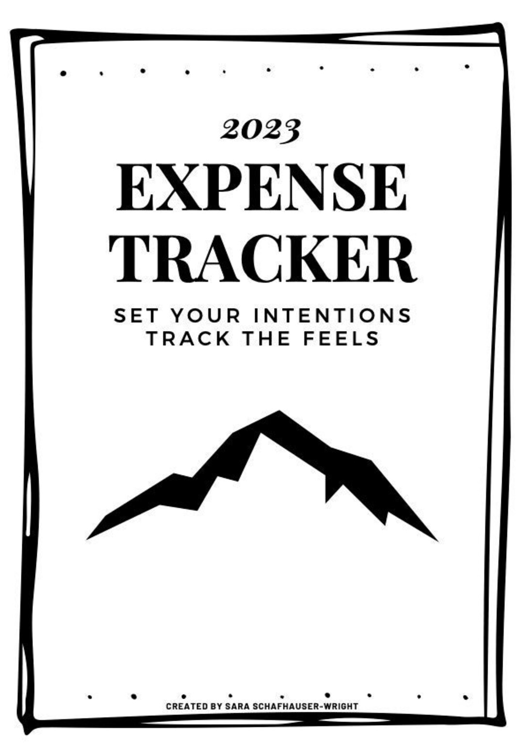 2023 EXPENSE TRACKER visual data 8