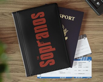 Inspired The Sopranos Vacation Travel Documents Passport Cover PU Faux leather
