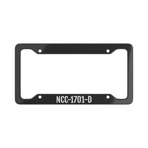 Inspired Star Trek TOS Next Generation Enterprise NCC-1701-D Ship Car Auto Metal License Plate Frame