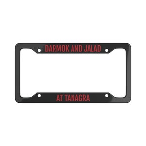 Darmok e Jalad al Tanagra Space Final Frontier Star Trek Next Generation ispirato al telaio della targa