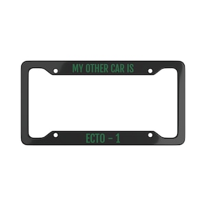 Ecto- 1 Ghostbusters Car Auto License Plate Frame 1980s 1990s Classics