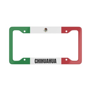 Mexico Flag Eagle Chihuahua Car Truck Auto License Plate Frame