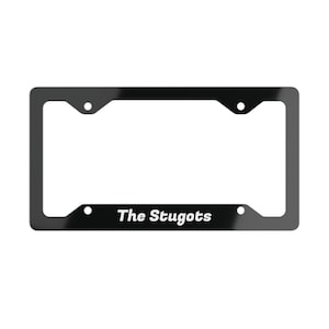 Inspired The Sopranos Stugots Boat Yacht Tony Paulie Car Auto Accessory Metal License Plate Frame