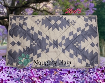 Service dog settle mat. Place training mat. Handmade custom quilted Working Service dog, travel companion quilted dog place training mat.