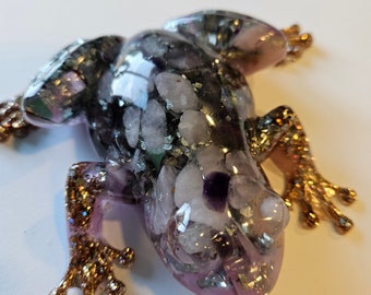 Rose Quartz /  amethyst / amphibian/ Frog / octopus/ lizard/ koi fish Gemstone / custom / dragon / gift/ Lizard