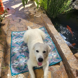 Working Service Dog quilted training place or settle  mat bed  Custom made