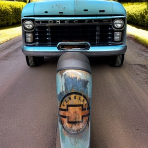 CHEVY Stainless Steel Tumbler rusty rustic hand painted epoxied resin tumbler. REAL RUST, tumblers for men. Mechanic gift. Chevy lover gift
