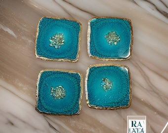 Dragon scales handmade art resin epoxy resin coasters Coffee coaster/ soap holder/ perfume/ décor/wine coaster/ Extra Large Phone or Jewelry