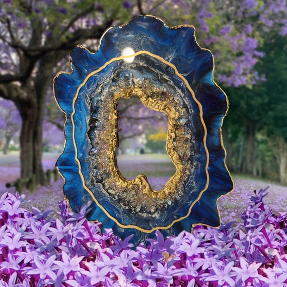 GEODE art, Geode art, resin geode art, geode sculpture, wall hanging, wall decor, geode, resin geode painting, 3D crystals, abstract