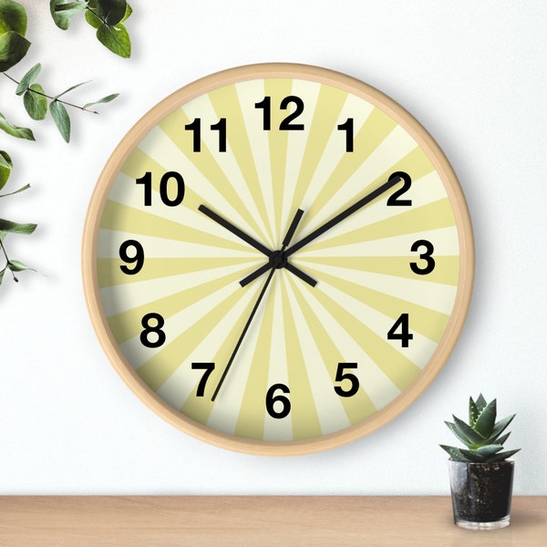 Fun Colorful Wall Clock - Colorful Classroom Clock - Cool Wall Clock - Classroom Clock - Funky Wall Clock