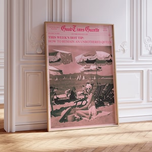 Cartel de portada de revista de la ciudad de Nueva York, titular de moda, impresión de titulares, impresión de moda, arte funky bar cart, impresiones de fotografía vintage, DIGITAL