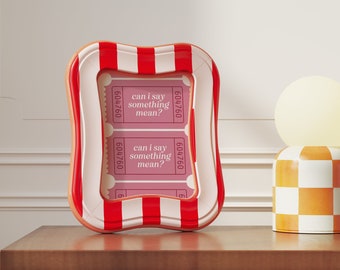 Can I be a Bitch Ticket Print, Bedroom Wall Decor Over the Bed, Trendy Preppy Aesthetic Print, Girly Pink Dorm Decor, Pink Wall Art, DIGITAL