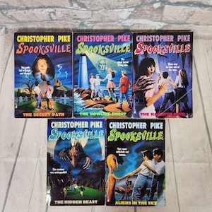 Vintage 90s Christopher Pike Spooksville Paperback Novels Set of 5