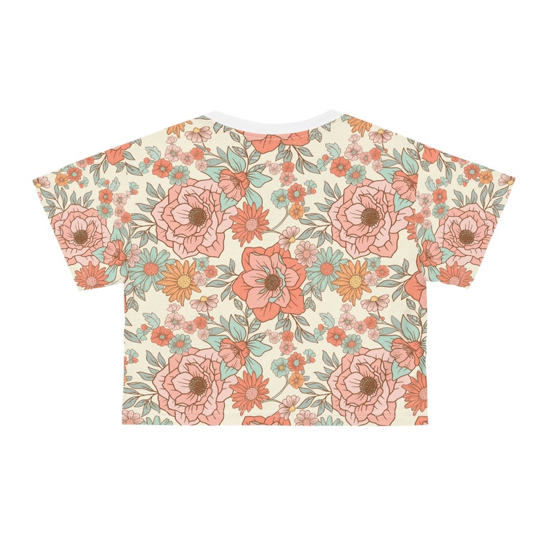 Garden Flower Crop Top Etsy