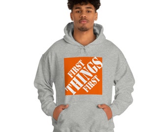 First Things First Hoodie - Recovery Graphic Sweatshirt