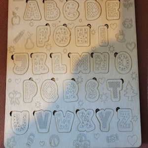 ABC puzzle all wood
