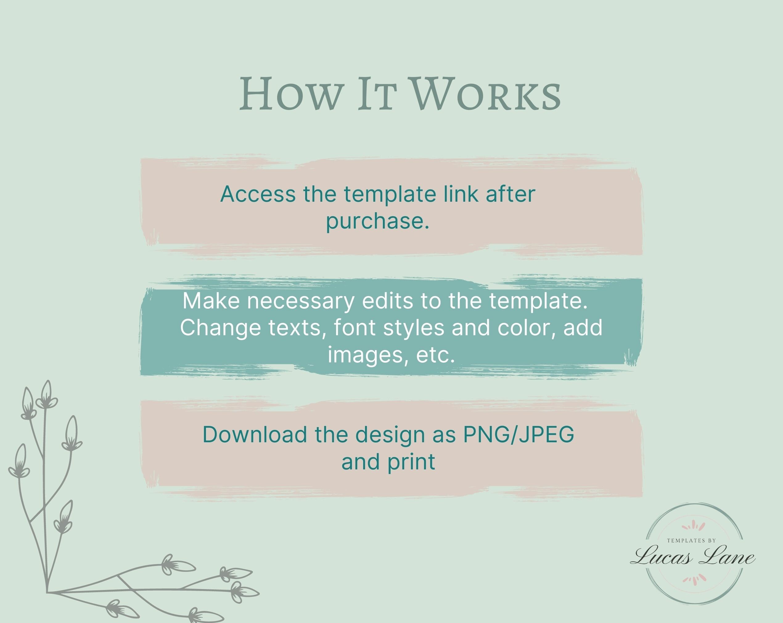 Editable Florist Order Form Template, Custom Florist Business Order
