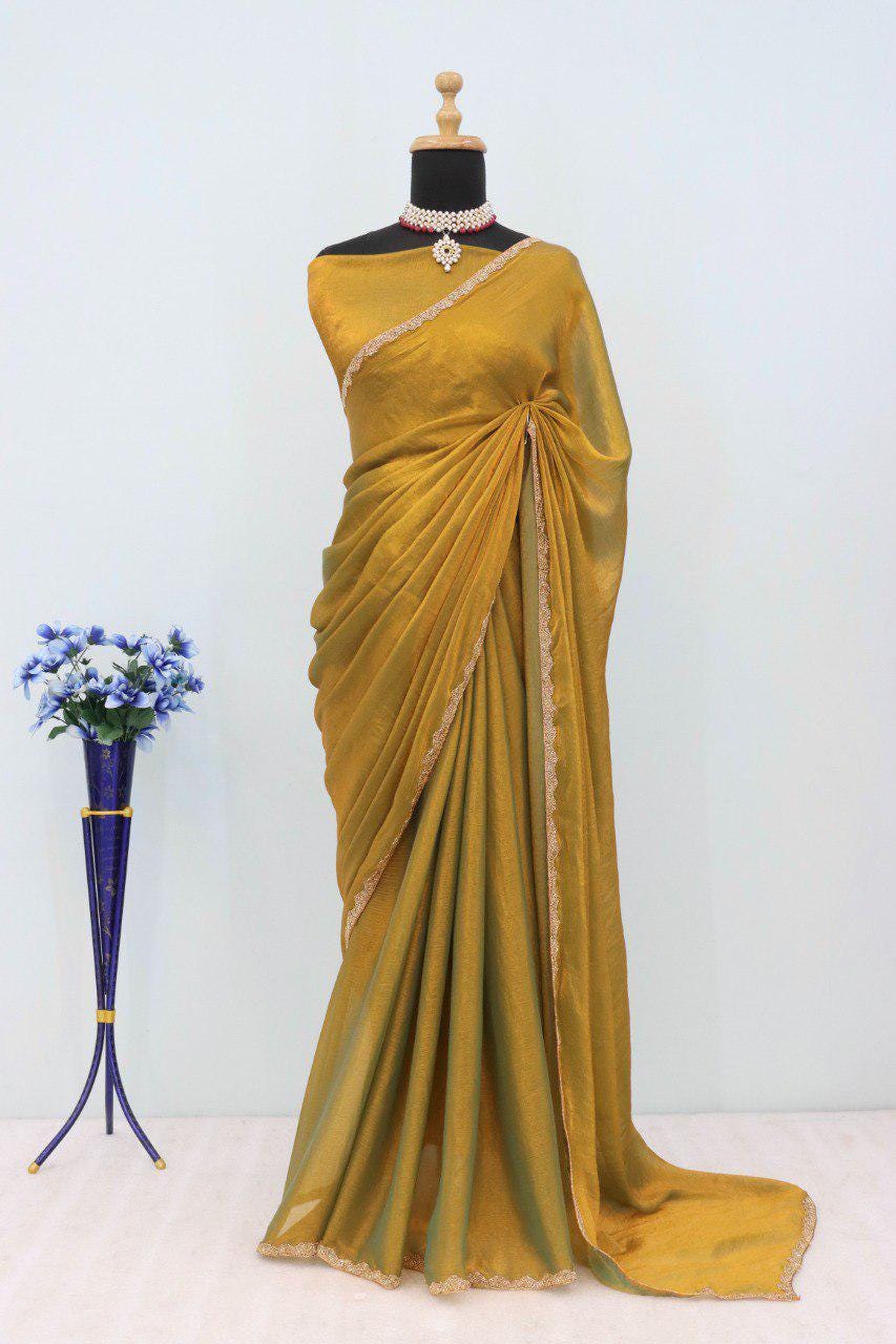 Bottel Sare In Soft Fendy Chiffon main image 1