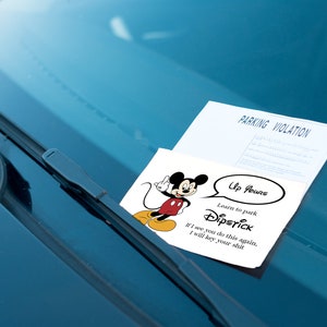 Notepad Glued Shit Parked Humor Car Illegal Parking Windshield Driver  Parking Parking Disc 
