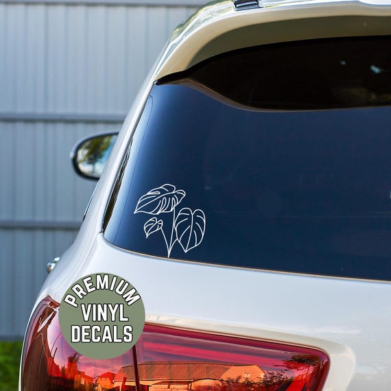 Monstera Plant Decal, Premium Outdoor Vinyl Sticker
