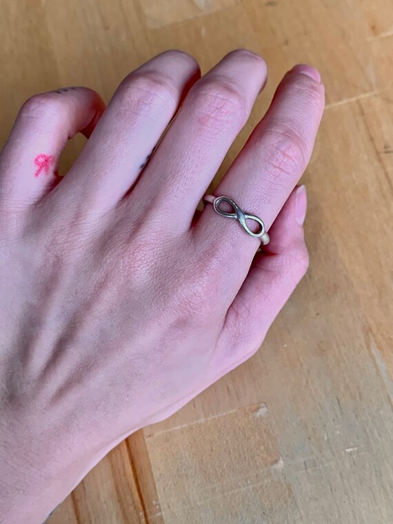 Cute Sterling Silver Infinity Ring - image 4