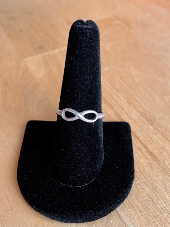 Cute Sterling Silver Infinity Ring - image 1