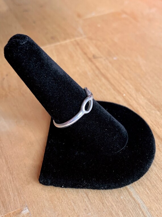 Cute Sterling Silver Infinity Ring - image 2