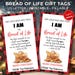 I Am the Bread of Life Christmas Printable Gift Tag, Editable Gift Tag ...