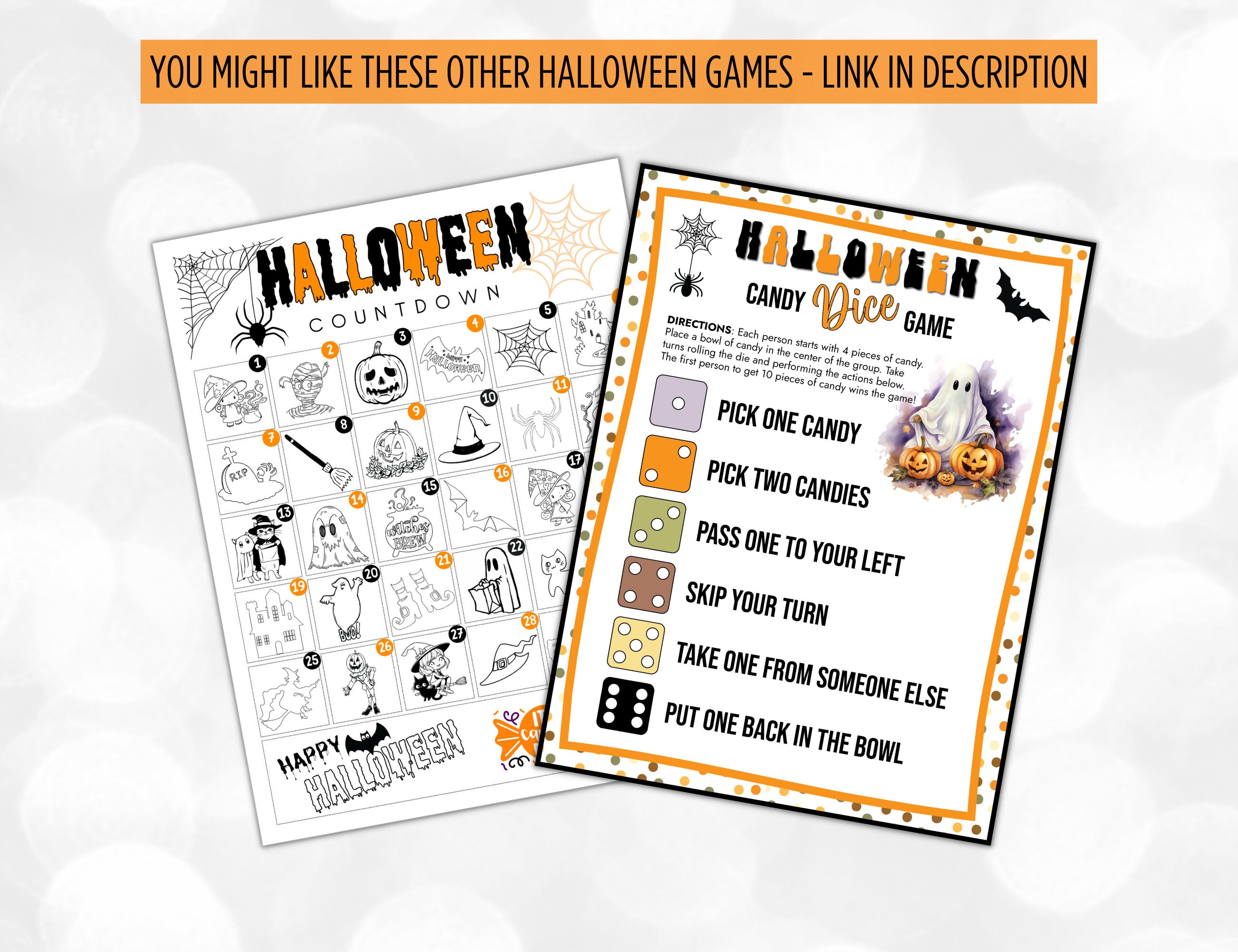 Halloween Party Left Right Game, Halloween Party Pass the Candy Game ...