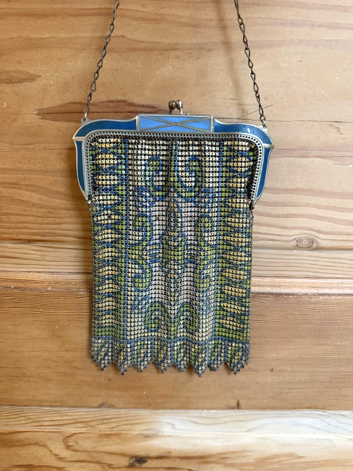Whiting & Davis U.S メタルメッシュ パーティーバッグ Whiting and Davis Purse With Fringe - Etsy