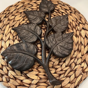 Cast Iron Leaf Trivet Wall Hanging