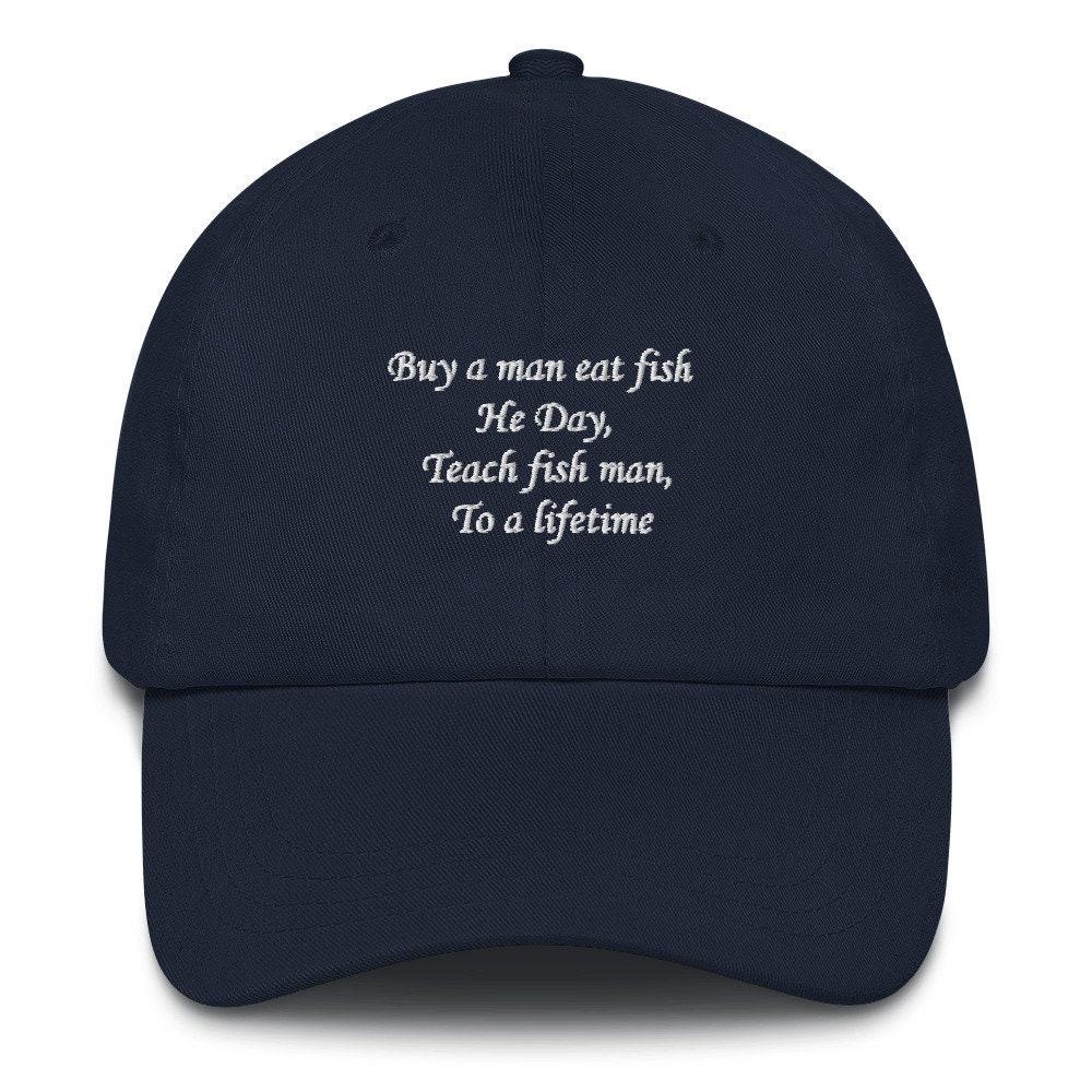 Buy A Man, Eat Fish Dad Hat -  Canada