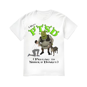 I Have PTSD Praying To Shrek And Donkey shirt