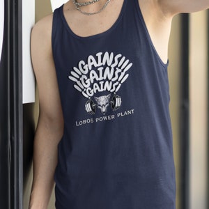 Workout Tank, Gains Shirt, Gains Tank Top, Lifting Tank top, inspirational tank top, lifting Shirt, Working out Tank top, fitness Tank top
