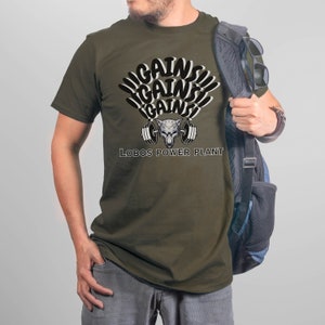 Gains Gym Shirt: Inspirational Workout Tee for Gym Rats