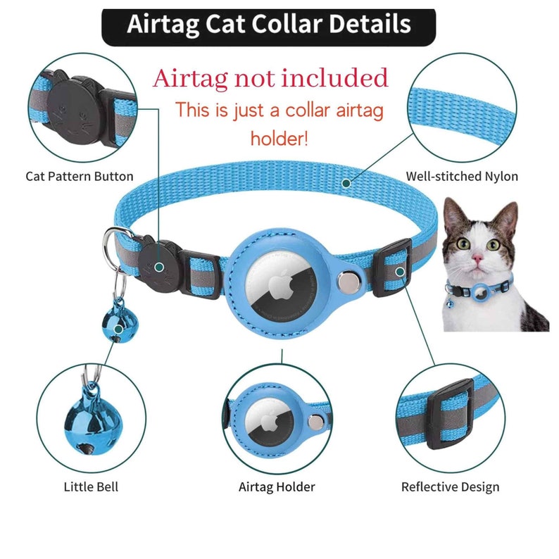 Anti-lost Pet Cat Collar for the Apple AirTag Protective - Etsy