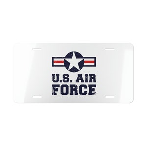 USAF Retro Logo Vanity Plate