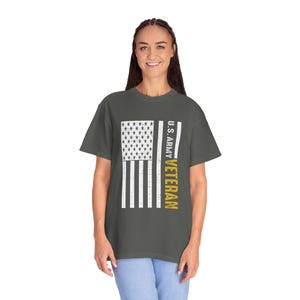 US Army Veteran Women&#39;s T-shirt, Military Female Veteran Tee, Patriotic Army Shirt, Veteran Gift for Her, American Soldier Tee