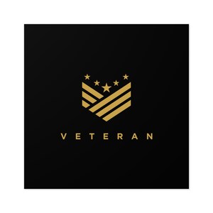 Veteran Sticker, Indoor/Outdoor