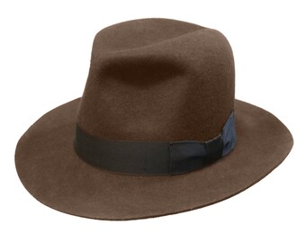 Hero Jr. | Brown/Sable Fedora Hat | Mens Wool Felt Hat