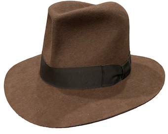Hero Jr. | Brown/Sable Fedora Hat | Mens Wool Felt Hat